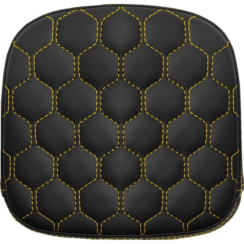Saddlemen Sissy Bar Pad – Honeycomb – Gold Stitching 040749GOL