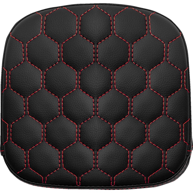 Saddlemen Sissy Bar Pad – Honeycomb – Red Stitching 040749RED