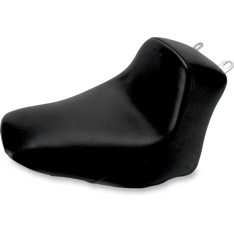 Saddlemen Heels Down Solo Seat – Without Backrest – Plain – Black – FLSTC 806-15-0021