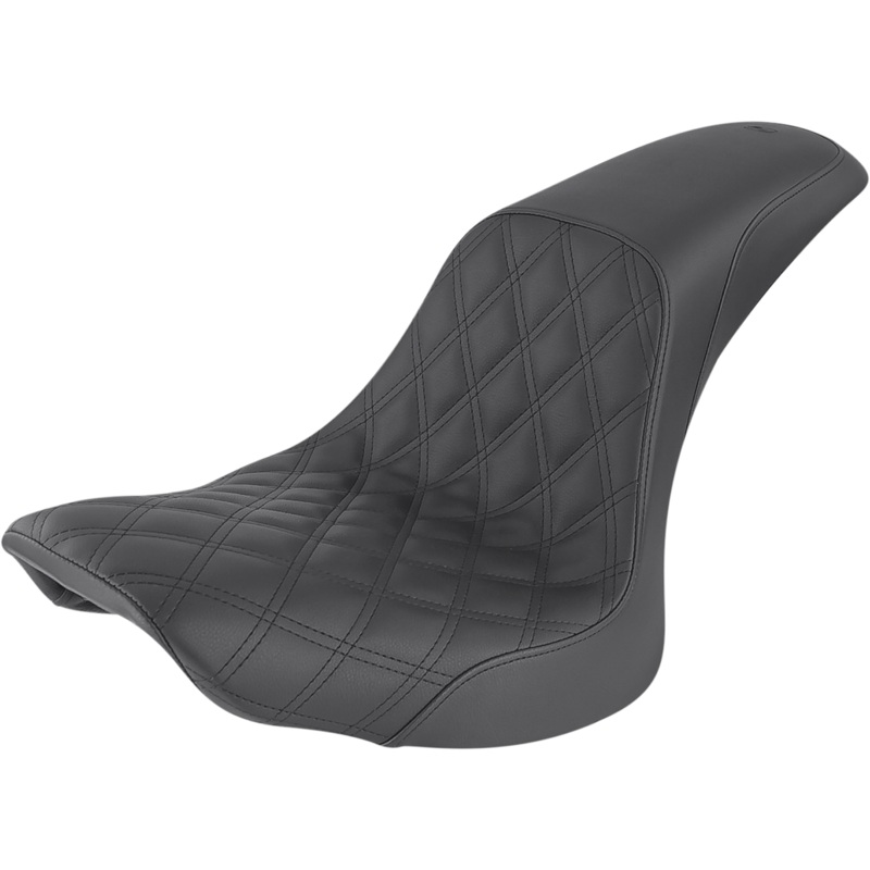 Saddlemen Profiler Seat – Front Lattice/Rear Smooth – Black – FLSTC ’06-’17 806-23-149