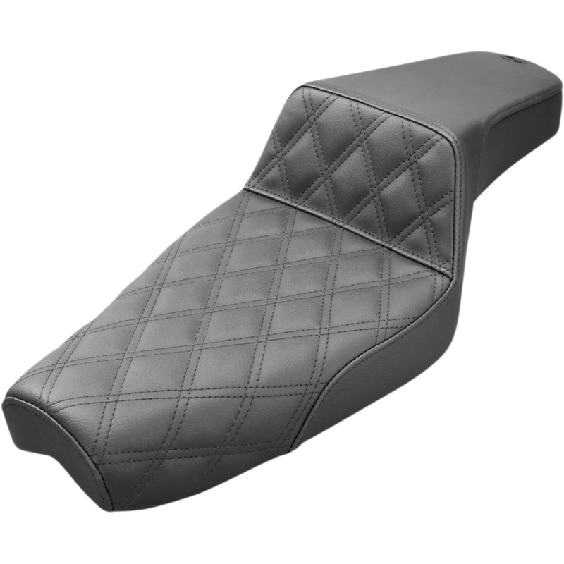 Saddlemen Step-Up Seat – Front Lattice Stitch – Black – XL 807-03-172