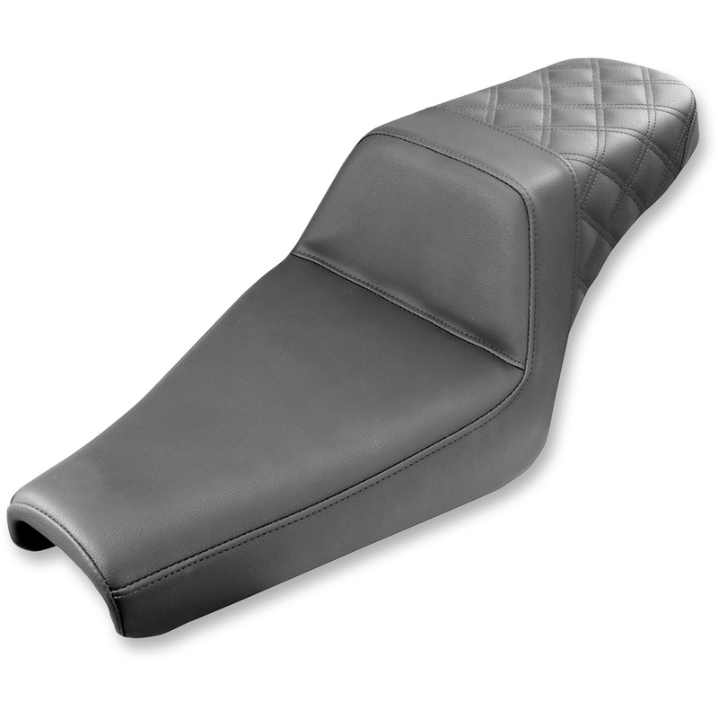Saddlemen Step-Up Seat – Rear Lattice Stitch – Black – XL 807-11-173