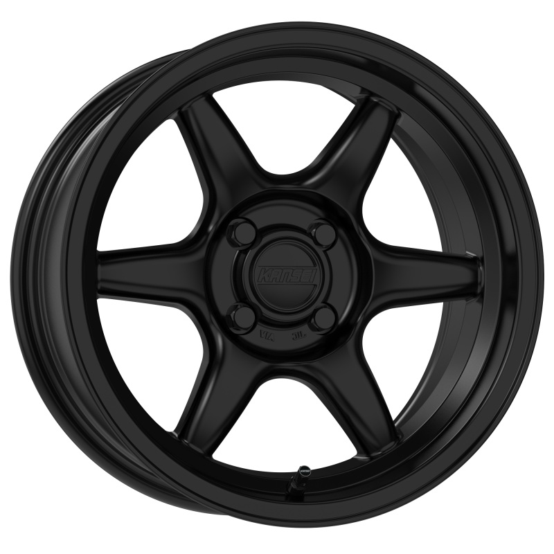 Kansei K11S Tandem 15x8in / 4×100 BP / 0mm Offset / 73.1mm  Bore – Satin Black