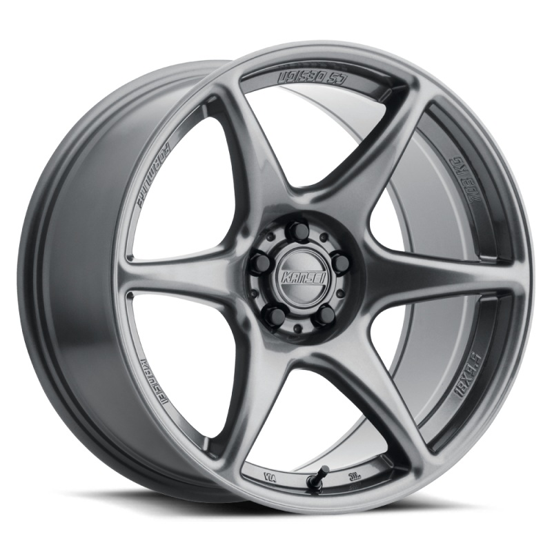 Kansei K12GM KNP 15x7in / 4×100 BP / 25mm Offset / 73.1mm Bore – Gloss Gunmetal Wheel