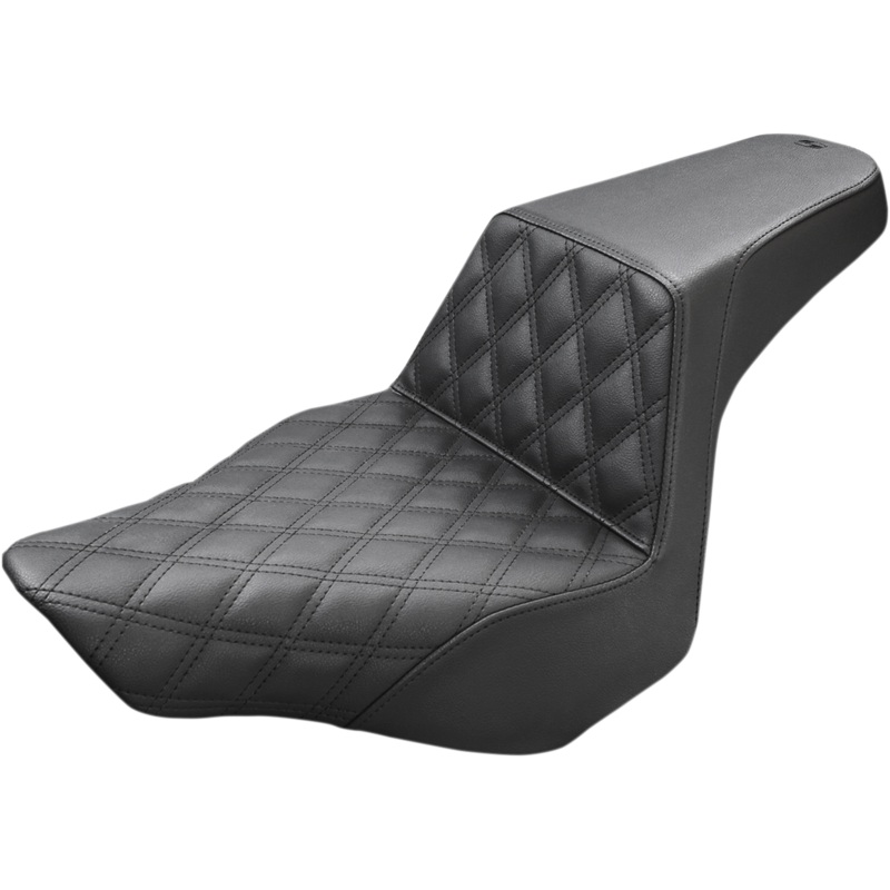 Saddlemen Step-Up Seat – Front Lattice Stitch – Black – FXSB 813-27-172
