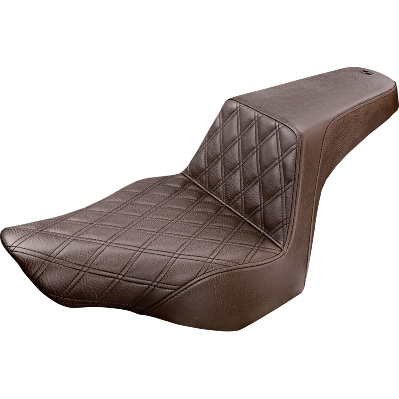 Saddlemen Step-Up Seat – Front Lattice Stitch – Brown – FXSB 813-27-172BR