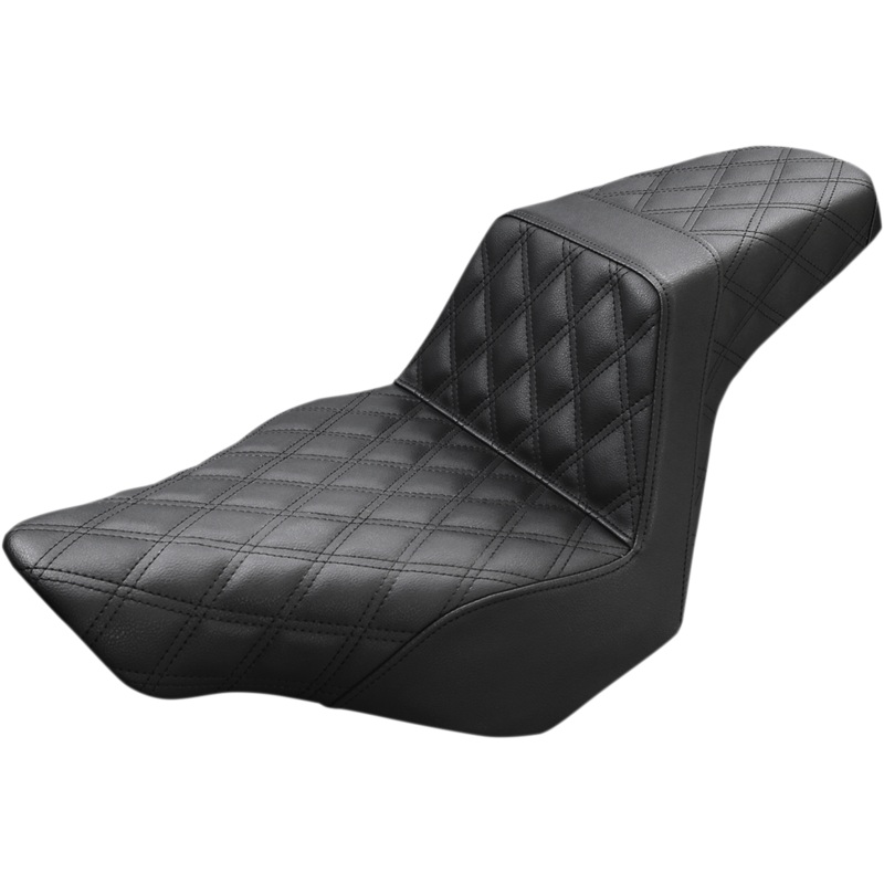 Saddlemen Step-Up Seat – Full Lattice Stitch – Black – FXSB 813-27-175