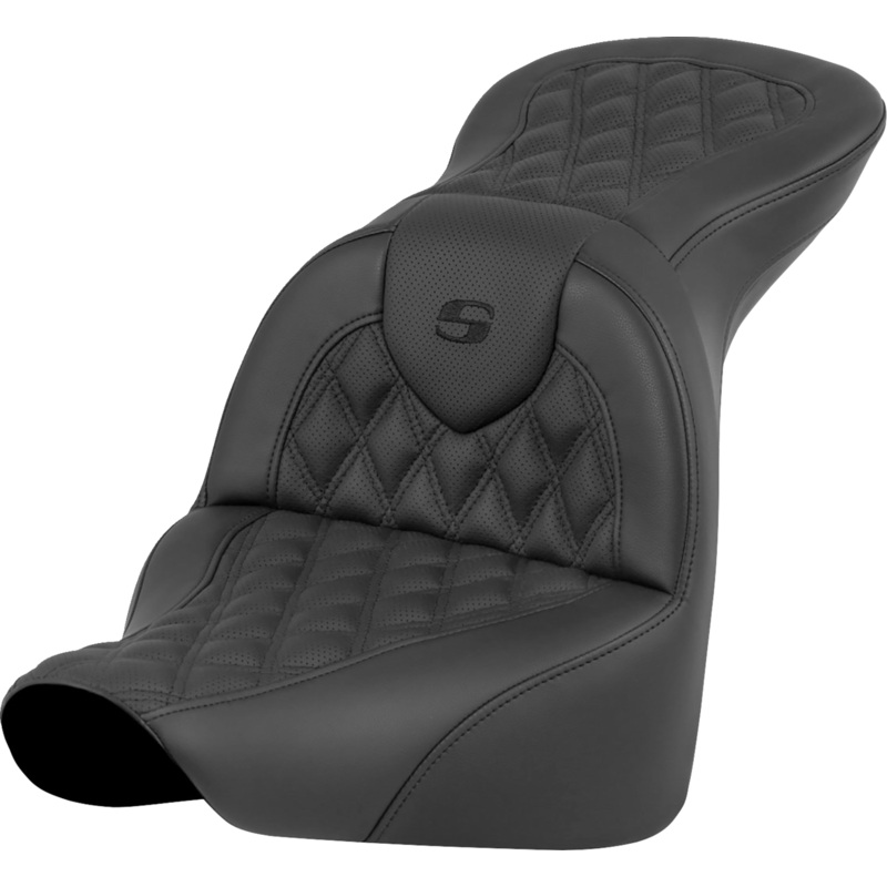 Saddlemen RoadSofa Seat – Lattice Stitch – without Driver Backrest – FLFB/FXBR ’18-’24 818-27-182