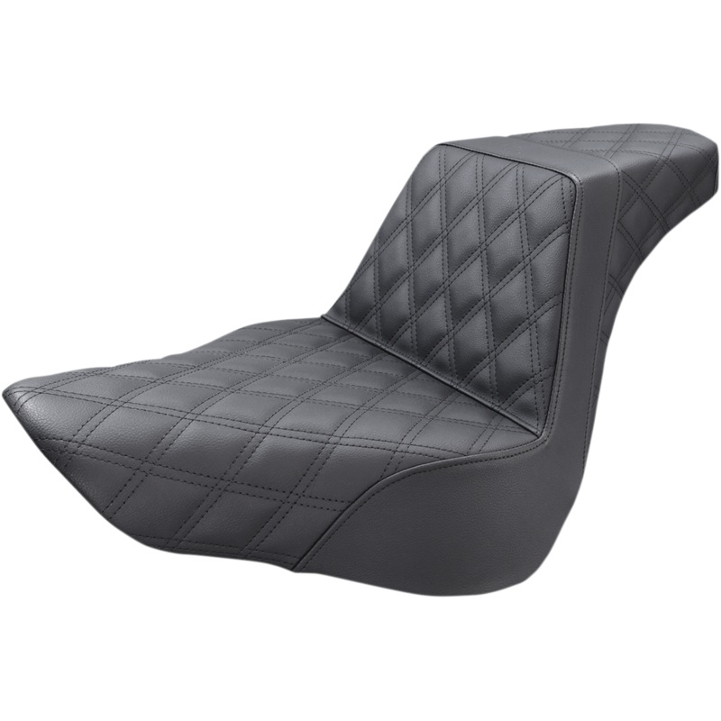 Saddlemen Step-Up Seat – Full Lattice Stitch – Black – FL/FX ’18-’23 818-27-175
