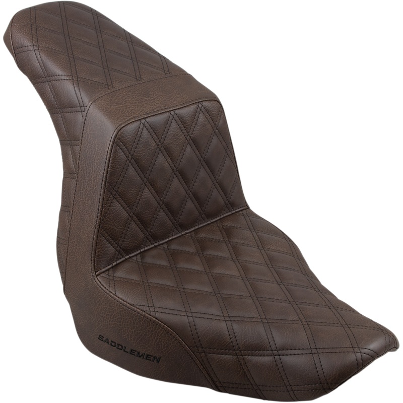 Saddlemen Step-Up Seat – Full Lattice Stitch – Brown 818-29-175BR