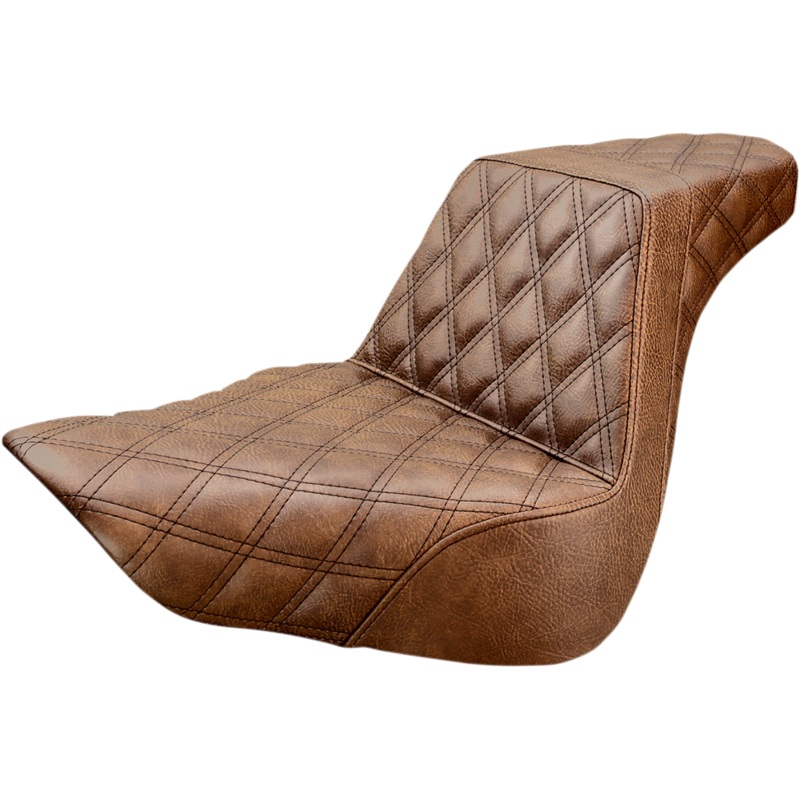Saddlemen Step-Up Seat – Full Lattice Stitch – Brown – FL/FX ’18-’23 818-27-175BR