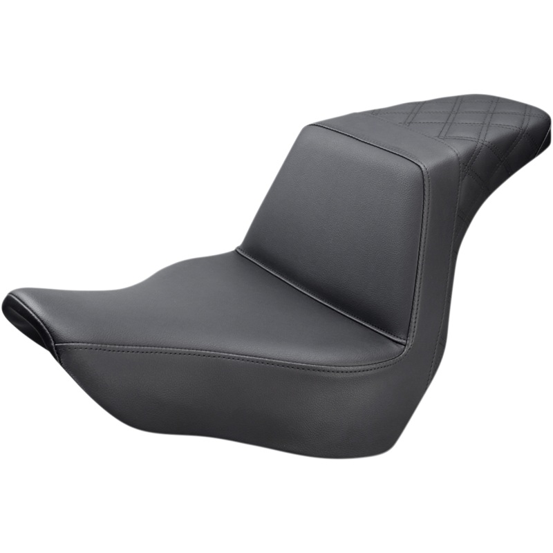 Saddlemen Step-Up Seat – Rear Lattice Stitch – Black 818-29-173