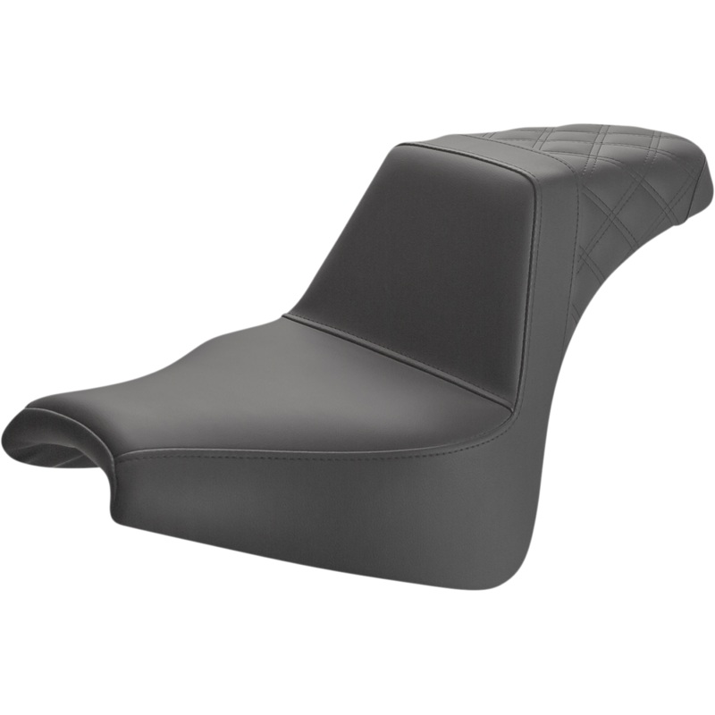 Saddlemen Step-Up Seat – Rear Lattice Stitch – Black – FXFB 818-28-173