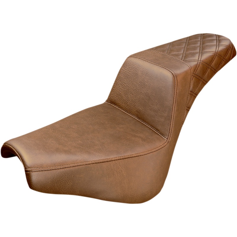 Saddlemen Step-Up Seat – Rear Lattice Stitch – Brown 818-30-173BR