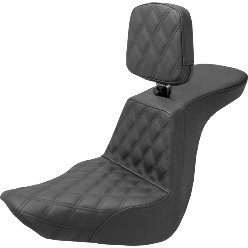 Saddlemen Tour Step-Up Seat – Rider Backrest – Front Lattice Stitch – FLSB/FXLR ’18-’23 818-29-192BR