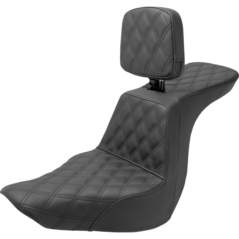Saddlemen Tour Step-Up Seat – Rider Backrest – Full Latice Stitch – FLSB/FXLR ’18-’23 818-29-195BR