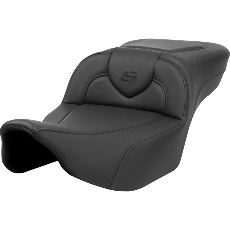 Saddlemen Roadsofa Extended Reach Seat – Black Stitch – without Backrest – FL ’23-’24 823-07-188