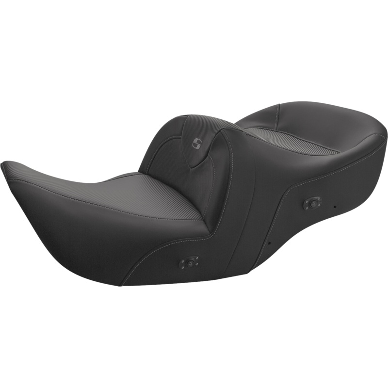 Saddlemen Heated Roadsofa Seat – Carbon Fiber – Without Backrest – Black – GL H01-07-185HCT