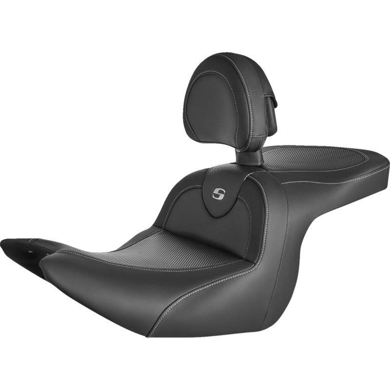 Saddlemen Roadsofa Carbon Fiber Seat – Carbon Fiber – with Backrest – GL1800 ’18-’23 H18-07-185BR