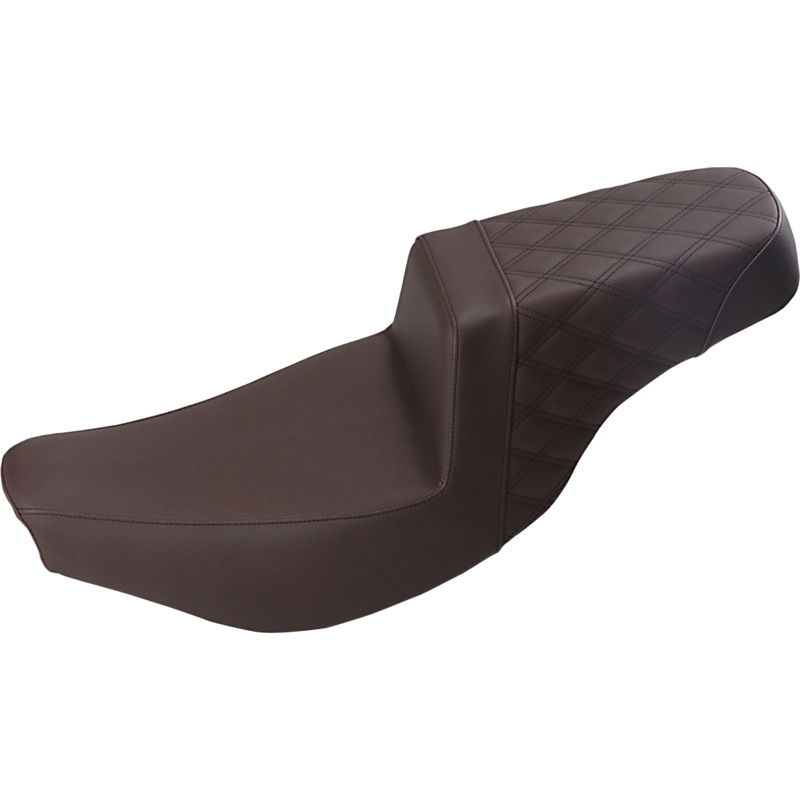 Saddlemen Step-Up Seat – Front Smooth/Rear Lattice Stitch – Brown – Indian I14-07-173BR