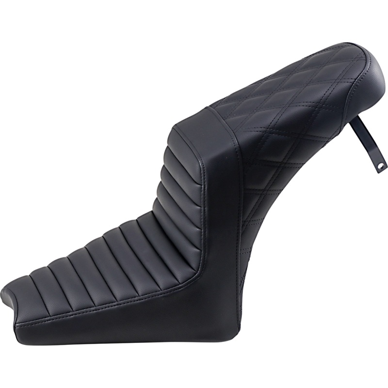 Saddlemen Step-Up Seat – Front Tuck-n-Roll/Rear Lattice Stitch – Black – Scout ’18-’19 I18-33-176