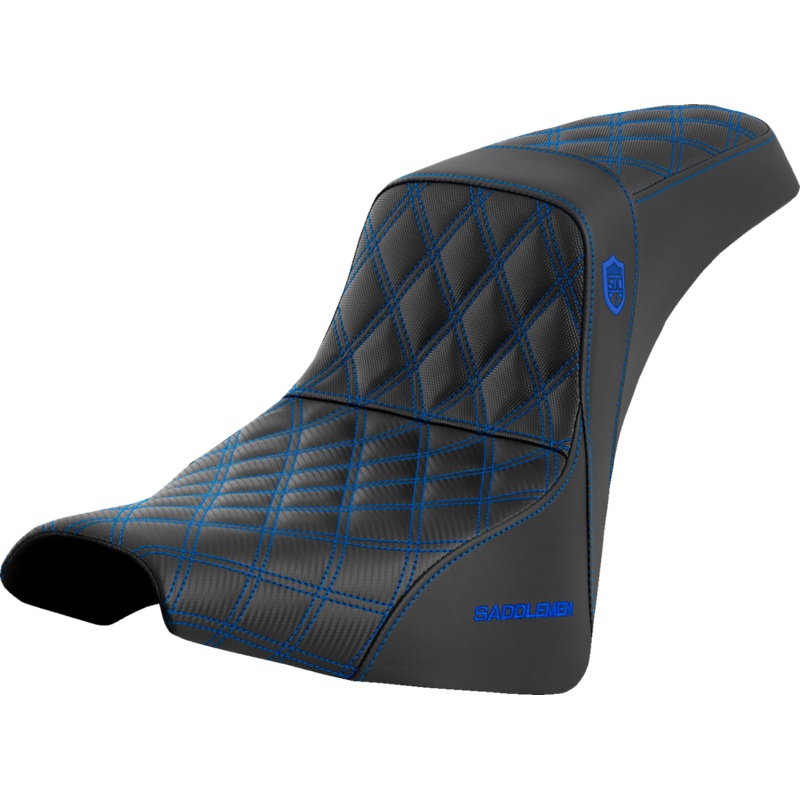 Saddlemen Pro Series SDC Performance Seat – without Backrest – Blue Stitch – FXBB/FXST ’18-’23 SC81830BLU