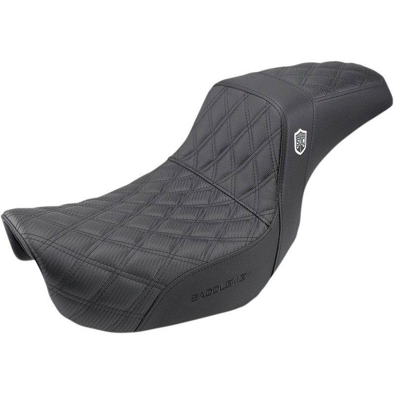 Saddlemen Pro Series SDC Performance Seat – without Backrest – Lattice Stitch/Lumbar Gripper – FLD/FXD ’06-’17 SC80604DB
