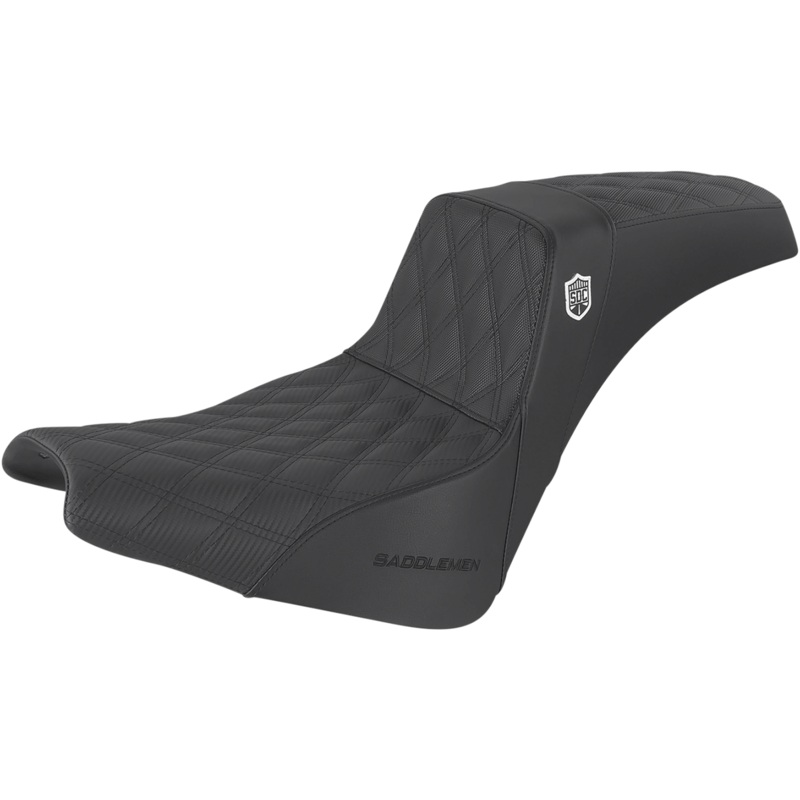 Saddlemen Pro Series SDC Performance Seat – without Backrest – Lattice Stitch/Lumbar Gripper – FX ’18-’23 SC81830DB