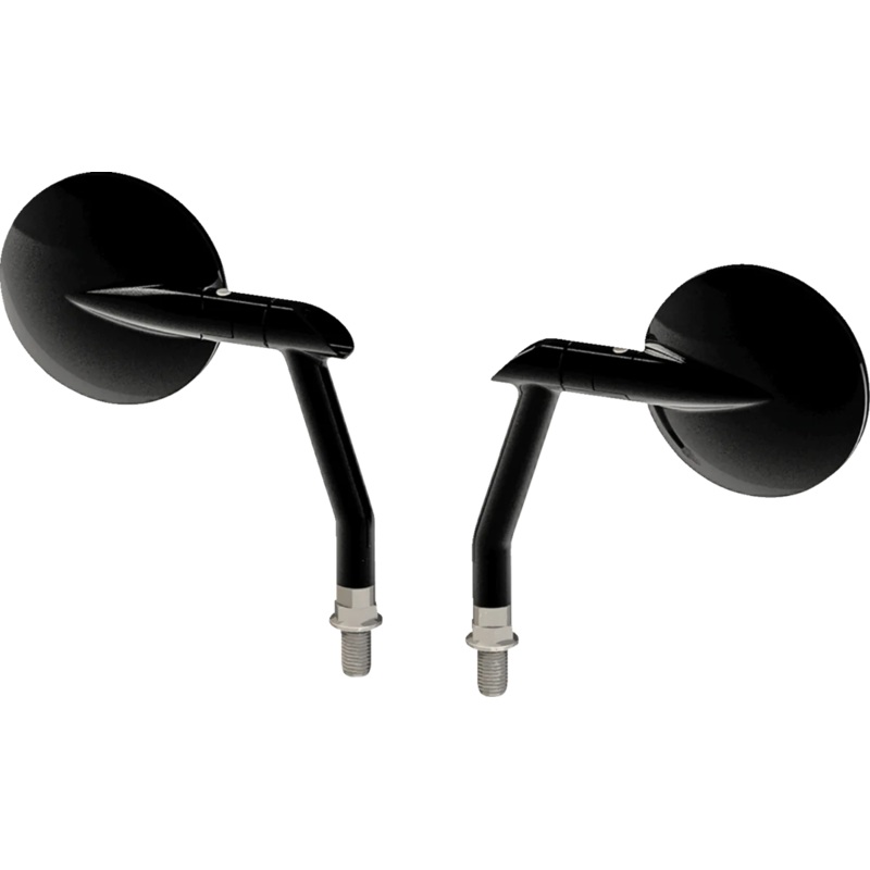 Burly Brand Mirrors – Hot Rod – Side View – Round – Black B16-1501B