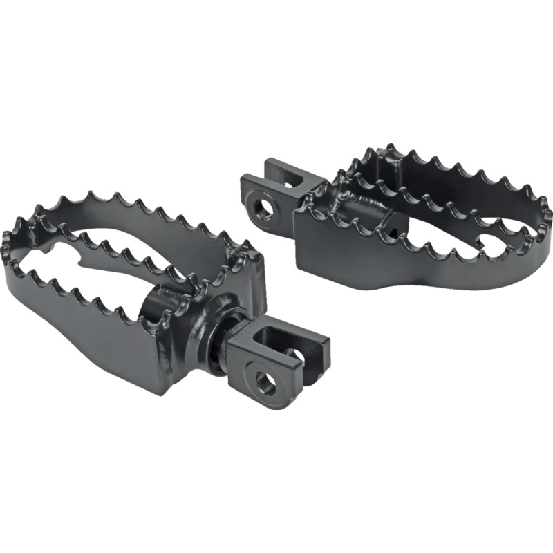 Burly Brand MX Footpegs – Driver – Black B13-1200B