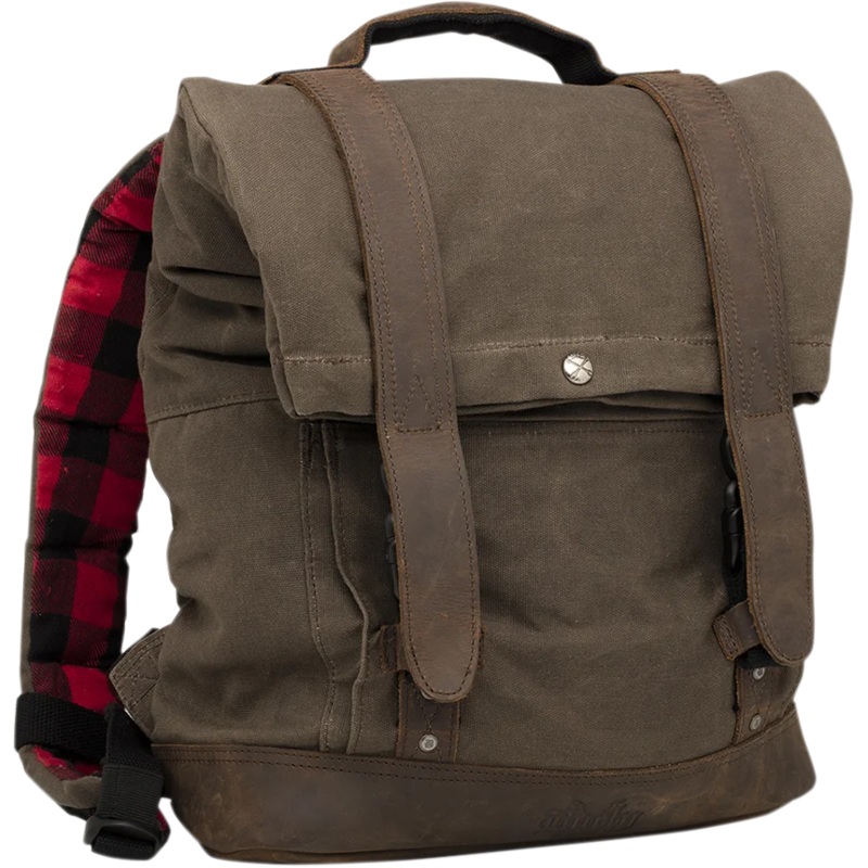 Burly Brand Roll Top Backpack – Dark Oak B15-1020D