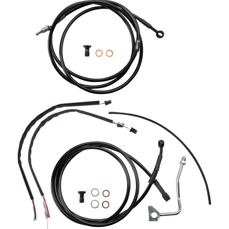 Burly Brand Control Kit – 13″ Ape Hanger Handlebars – ABS B30-1234