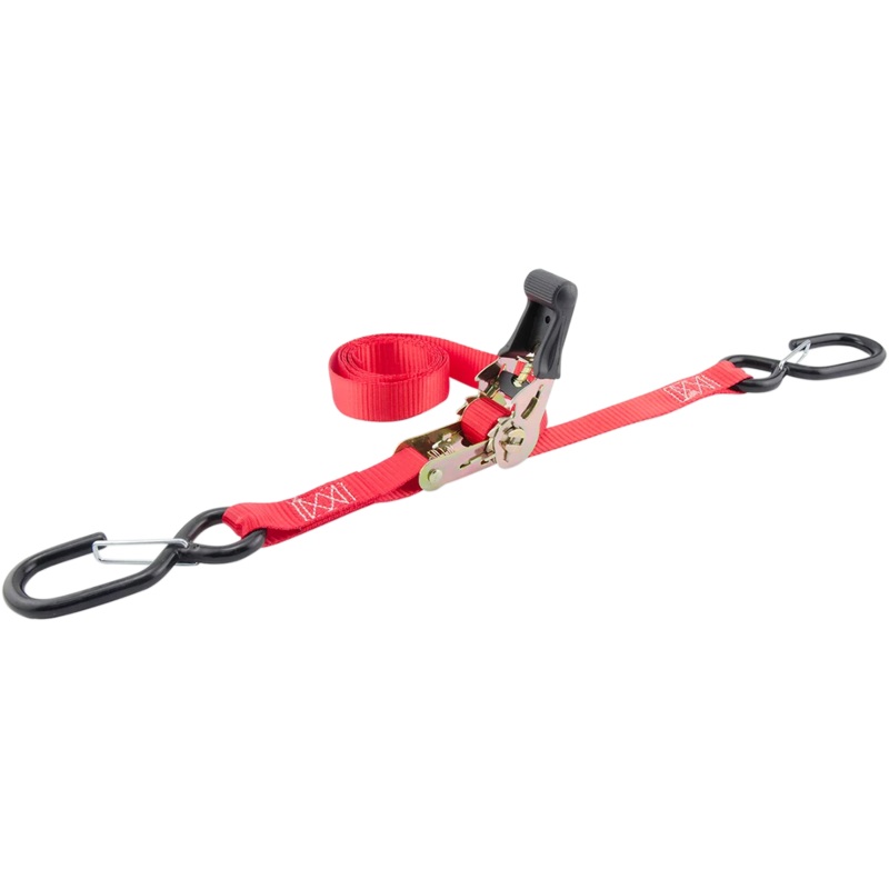 Erickson Ratchet Straps – 1″ x 6′ – Red – Pair 05710