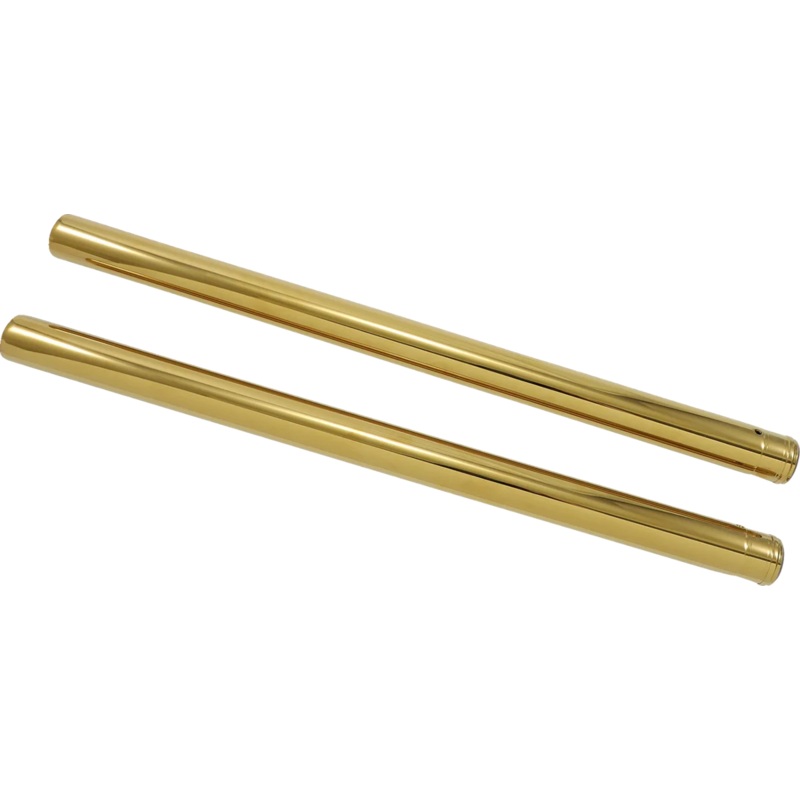Custom Cycle Fork Tubes – Gold – 39 mm – 24.25″ T 1345TN