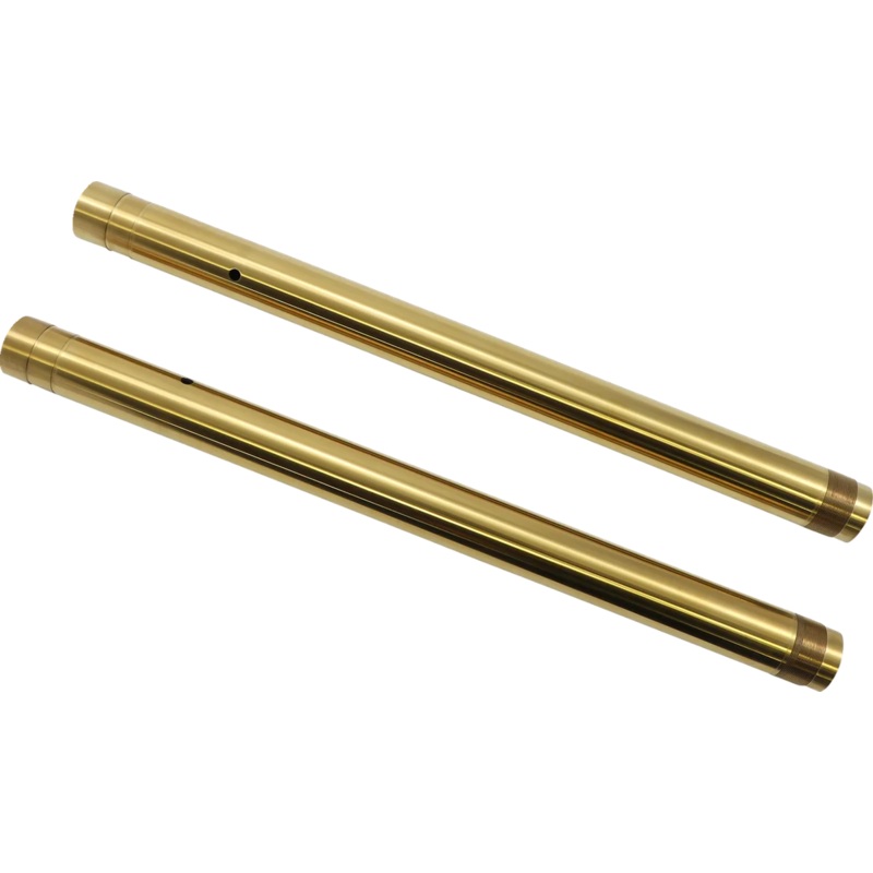 Custom Cycle Inverted Fork Tubes – Gold – 43 mm – Stock 710072