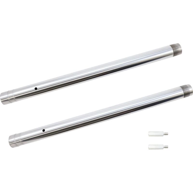 Custom Cycle Ultra Chrome Inverted Fork Tubes – 43 mm – +2″ Length 710110