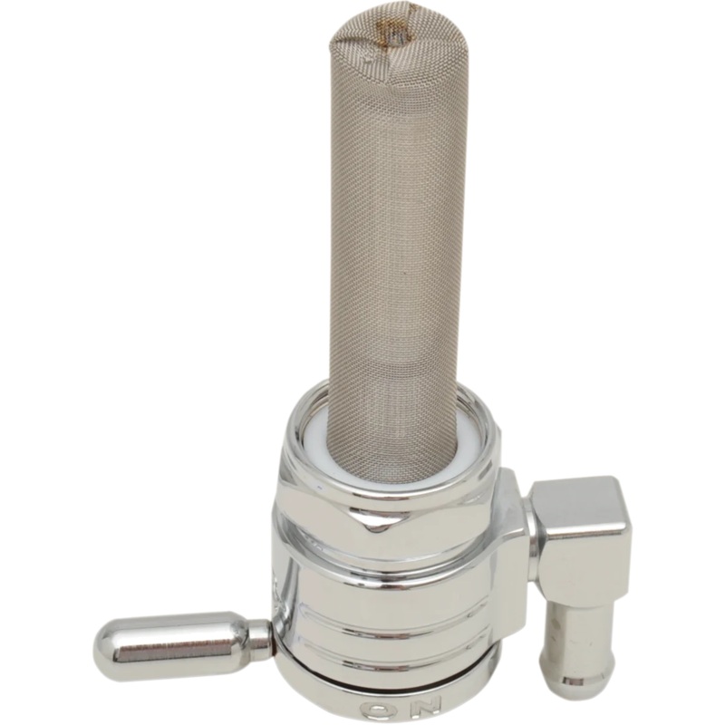 Golan Inc “Click-Slick” Fuel Petcock – Downward – Chrome – 22mm 76-312D-CS