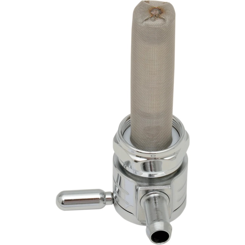 Golan Inc “Click-Slick” Fuel Petcock – Straight – Chrome – 22mm 76-312S-CS
