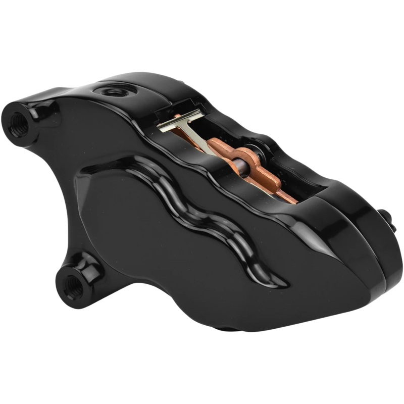 Hawg Halters Inc 4-Piston Caliper – Front – Black LHSAB5018