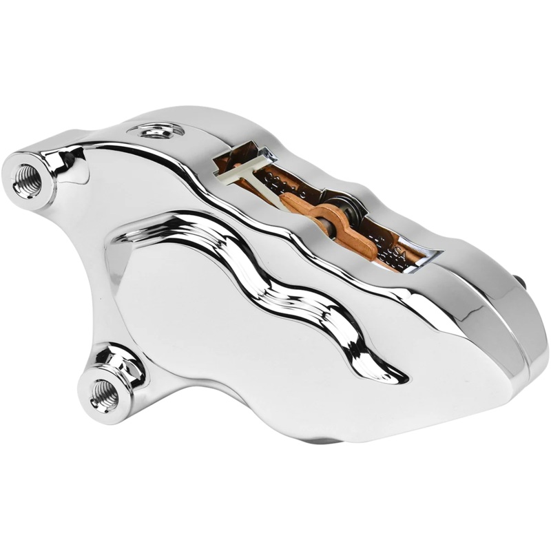 Hawg Halters Inc 4-Piston Caliper – Front – Chrome LHSCC5018