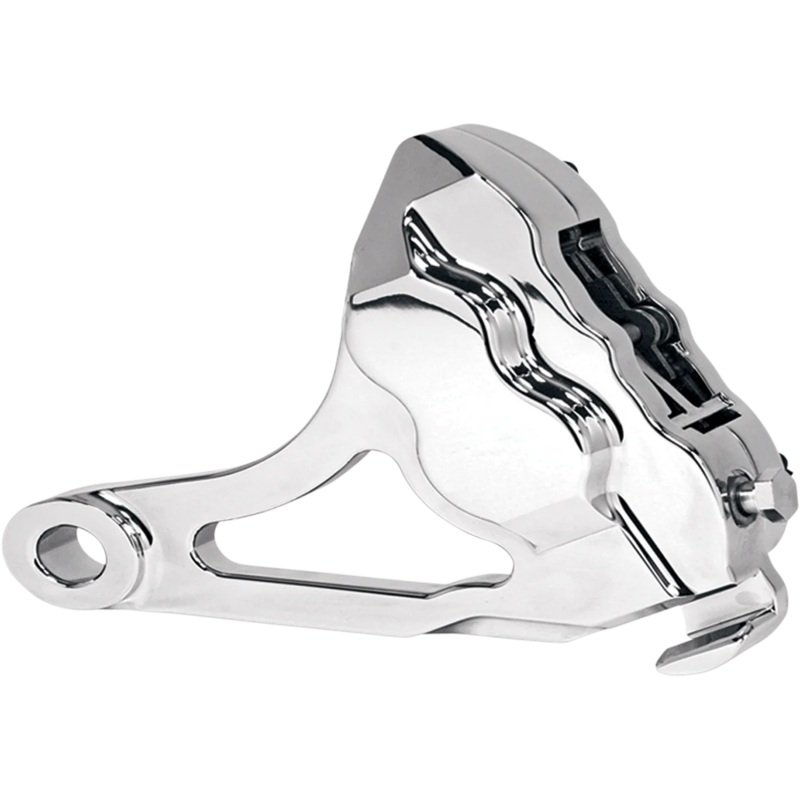 Hawg Halters Inc 4-Piston Caliper – Rear – Chrome RKSTCC506