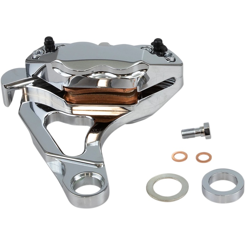 Hawg Halters Inc 4-Piston Caliper – Rear – Chrome RKSTCC508A