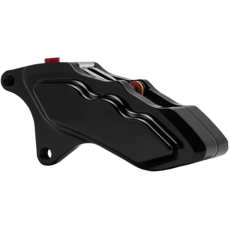 Hawg Halters Inc 6-Piston Left/Front Caliper – Black LHSAB6018