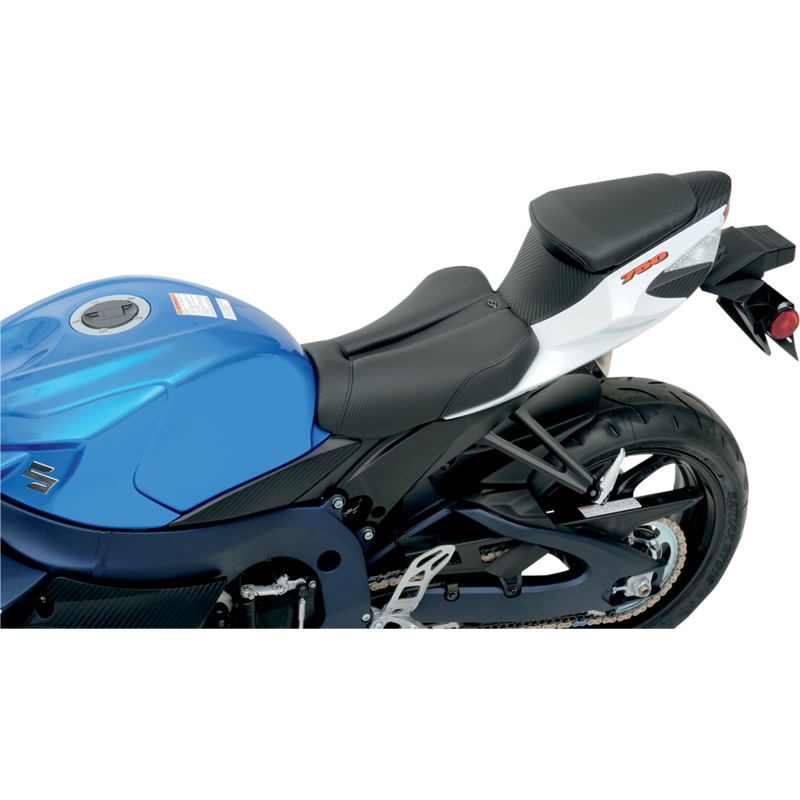 Saddlemen Gel Channel Track Carbon Fiber Sport Seat – Black – GSXR 600/750 0810-S029