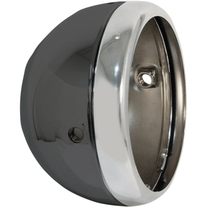 Emgo 5 3/4″ Lucas Style Headlight Shell – Black 66-65074