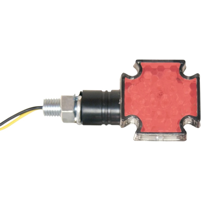 Emgo LED Maltese Marker Lights – Black/Red 61-99154