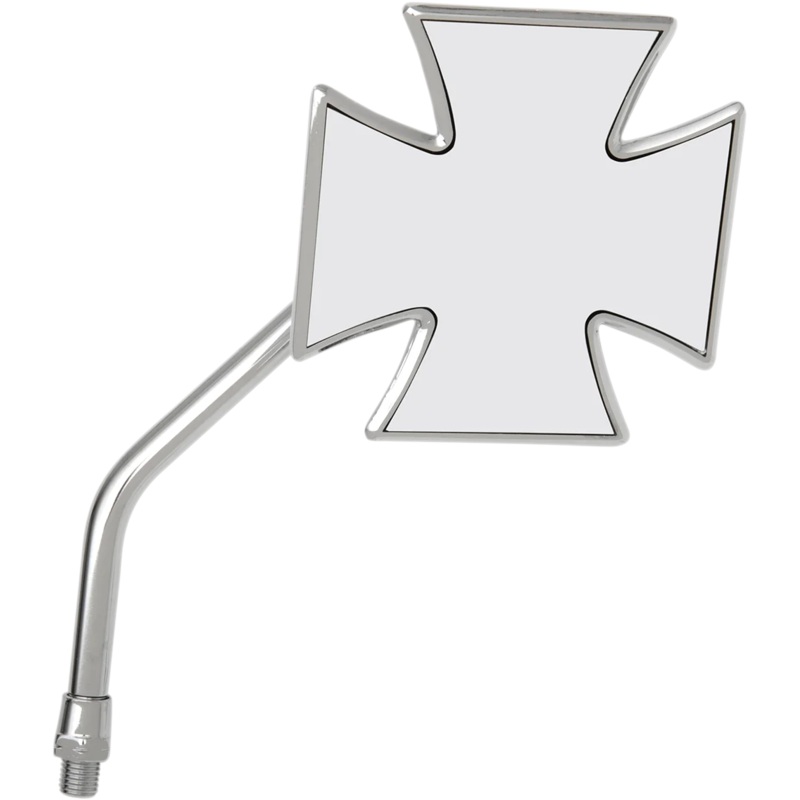 Emgo Mirror – Maltese – Side View – Cross – Chrome – Right – For Yamaha Models 20-34841A