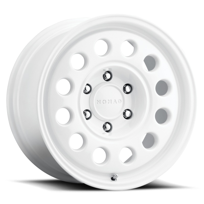Nomad N501SA Convoy 17×8.5 / 5×150 BP / 25mm Offset / 110.3mm Bore – Gloss White Wheel