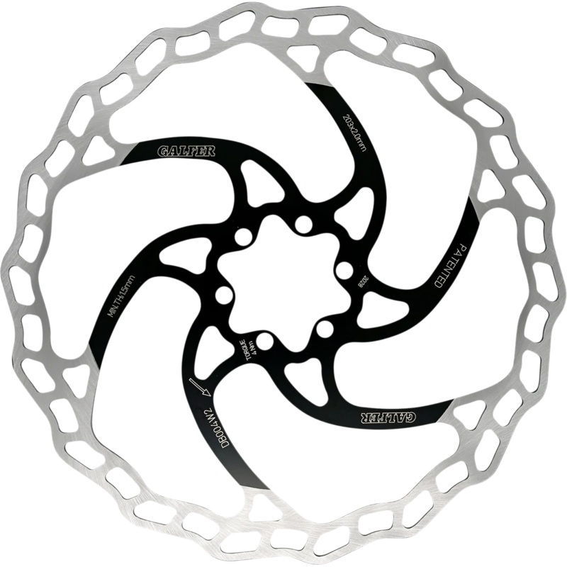 Galfer Brakes Wave Bicycle Brake Rotor – Fixed – 203 mm DB004W2