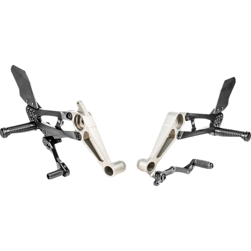Gilles Tooling FXR Rearset – Black – Aprilia FXR-A03-B